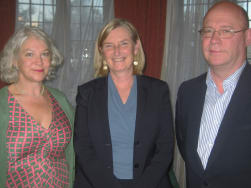Sara and David Garland with Sarah Wollaston MP